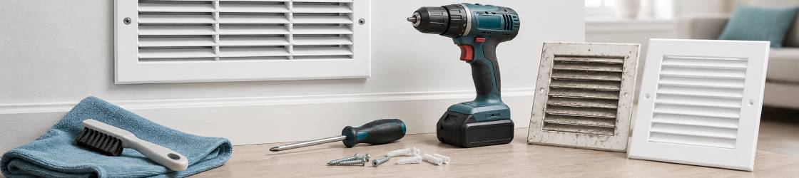 Nettoyer, installer et remplacer une grille de ventilation : voici comment faire !