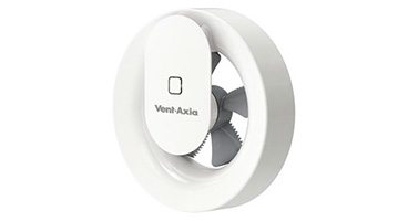 Ventilateur de salle de bain Svara avec capteur d'humidité et de lumière 100-125mm (contrôlé par application)