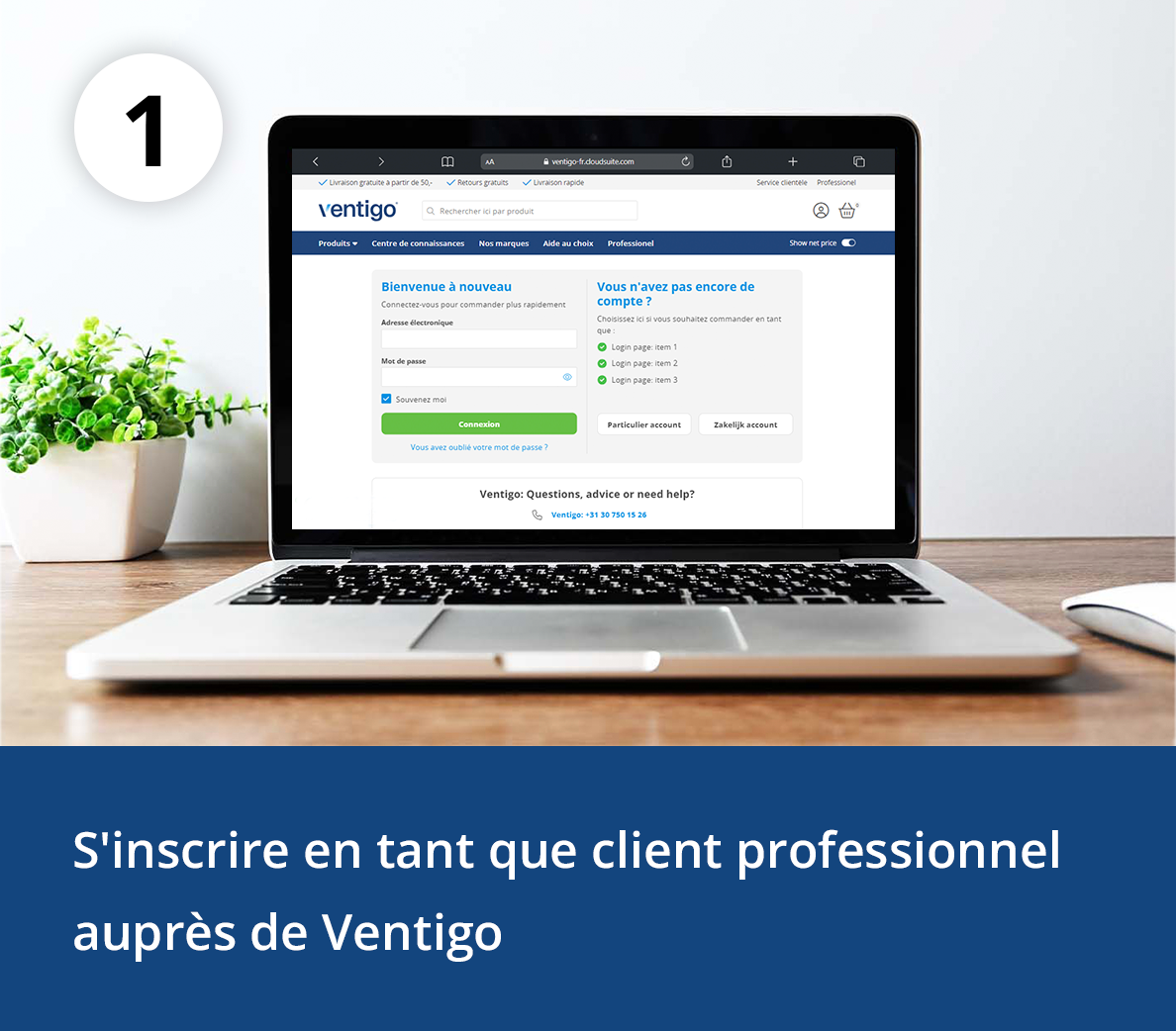 Étape 1 - enregistrement de l'entreprise