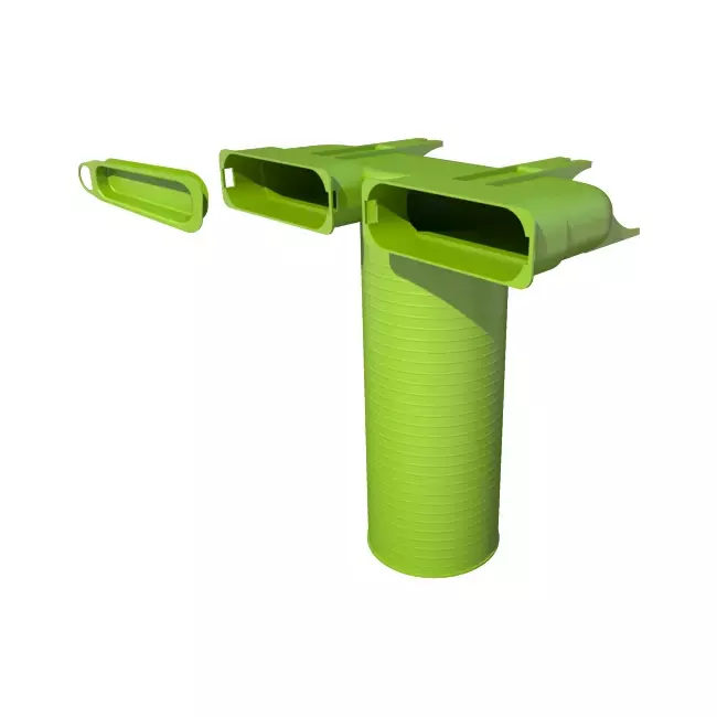 Adaptateur de vanne Ubbink Air Excellent 45SC 125 2x90°