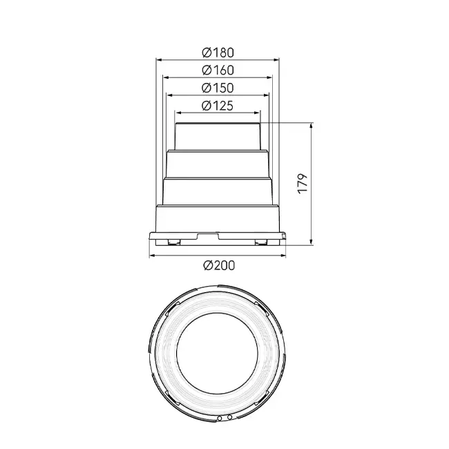 Ubbink Air Excellent DBOX adaptateur multiple 125-150-160-180