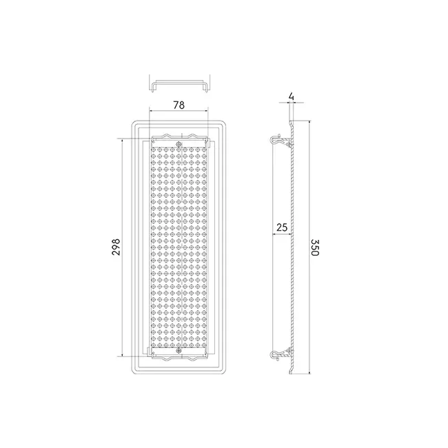 Ubbink Air Excellent 35SC grille de sol métal blanc