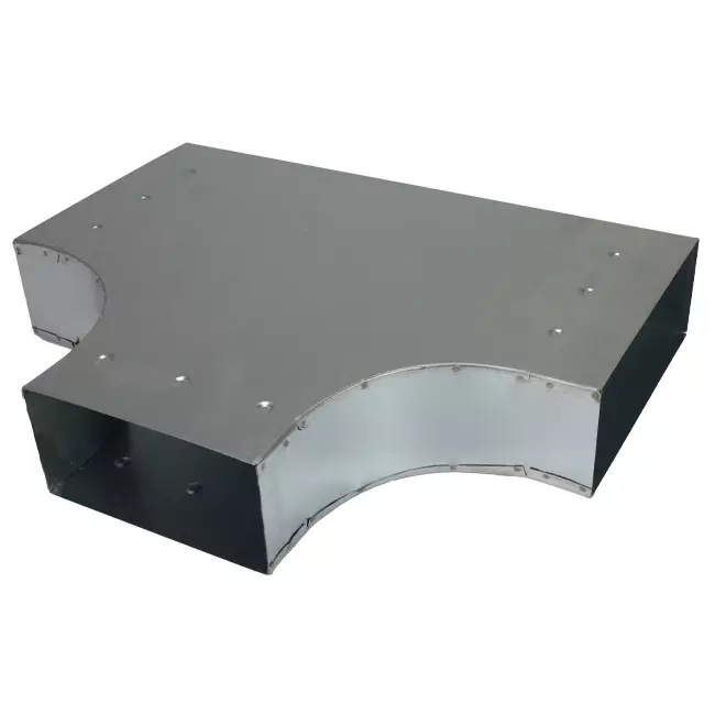 Pièce en T 90 degrés 300x80 mm - 170x80 mm pour gaine