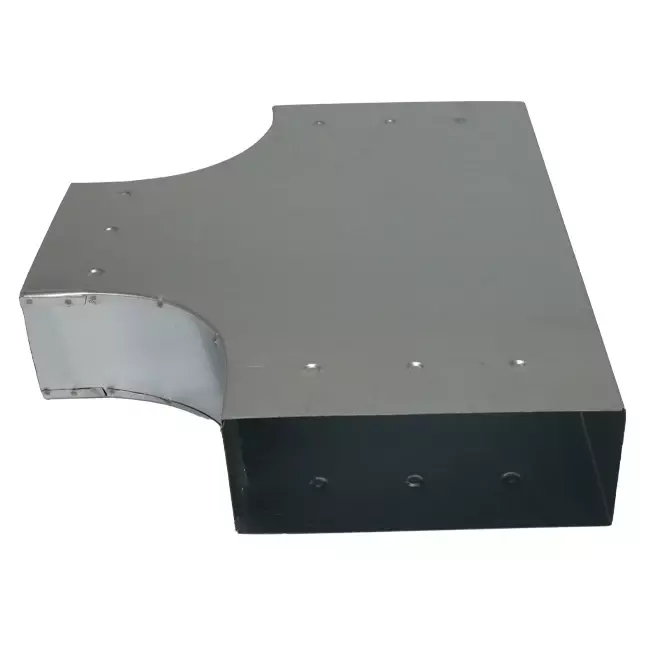 Pièce en T 90 degrés 300x80 mm - 170x80 mm pour gaine