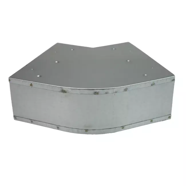 Coude 45 degrés 170x80 mm horizontal pour gaine
