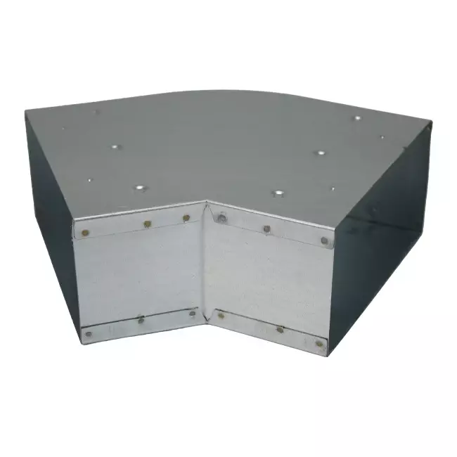 Coude 45 degrés 170x80 mm horizontal pour gaine