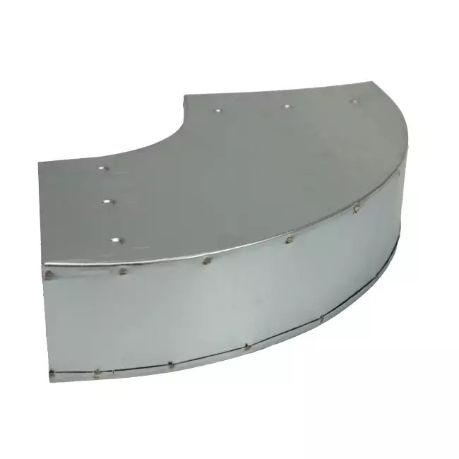 Coude à 90 degrés 170x80 mm horizontal pour gaine