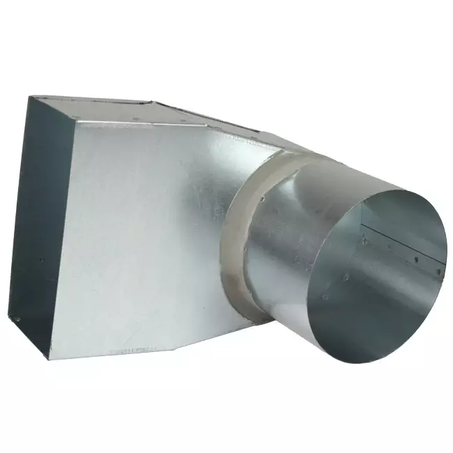 Angle d'ardoise 170x80 mm au diamètre 160 mm pour gaine