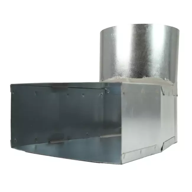 Angle d'ardoise 170x80 mm au diamètre 160 mm pour gaine