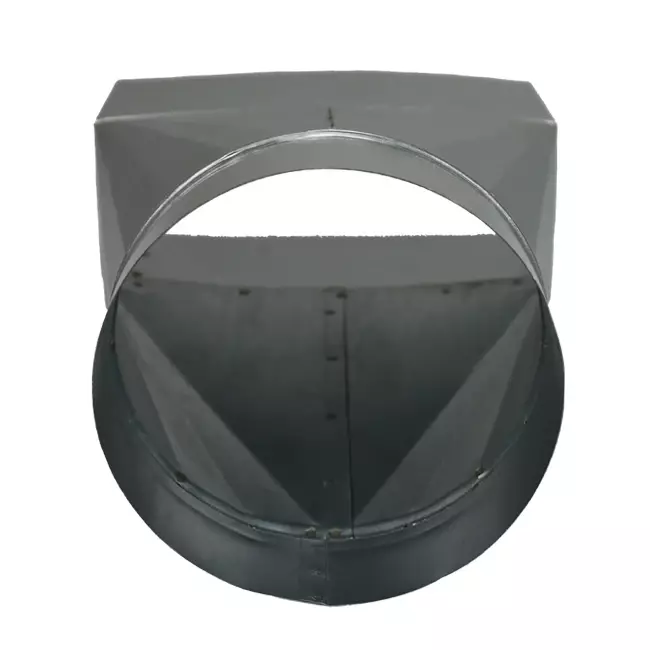Adaptateur 170x80 mm à 160 mm de diamètre pour gaine