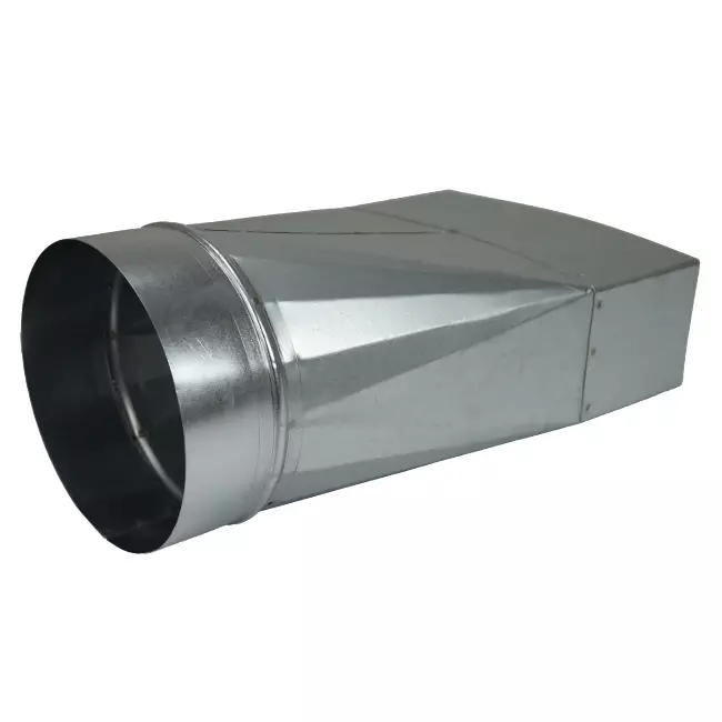 Adaptateur 170x80 mm à 160 mm de diamètre pour gaine