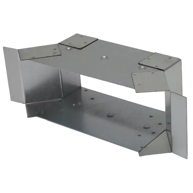 Raccordement latéral 170x80 mm pour tuyau d'évacuation des fumées