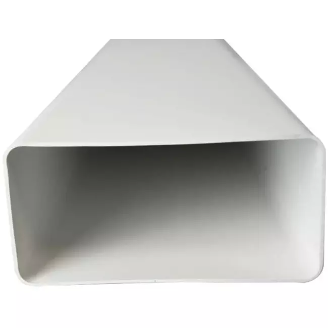 Gaine de ventilation rectangulaire en plastique 110 x 55 longueur = 1 mètre - K-1
