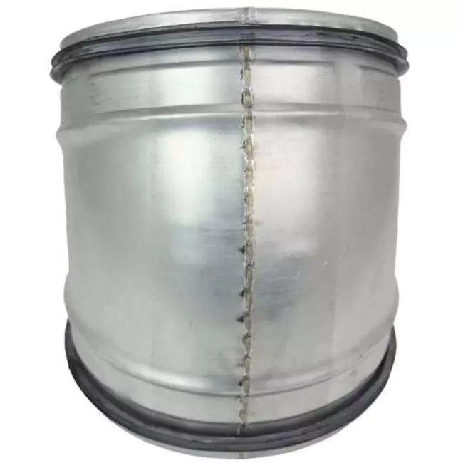 Coude spiralé rond 30° Ø 80 mm pour conduit rigide galvanisé