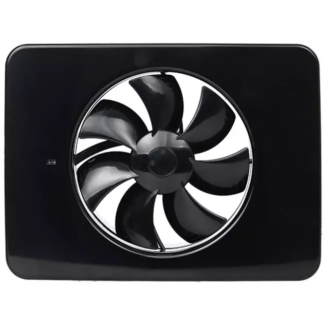 Vmc salle de bain Vent-Axia Lo-Carbon iQ de design plat NOIR Ø 100 - 125 mm