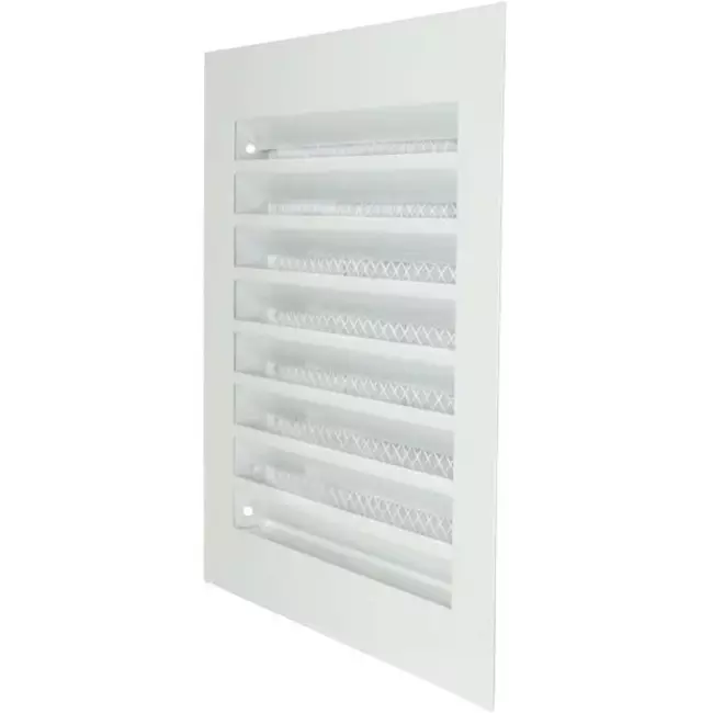 Grille métal industriel 200 x 200 mm blanc - MRF2020