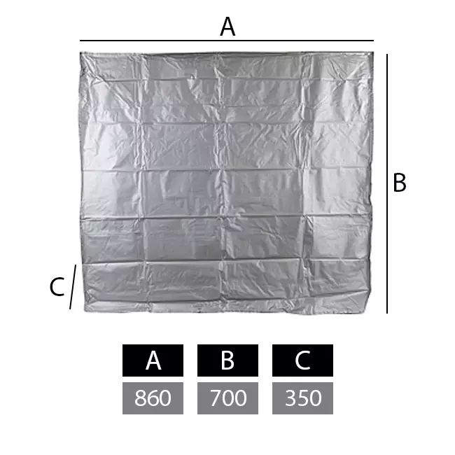 Couvercle pour unités extérieures grand modèle 860 x 700 x 350 mm