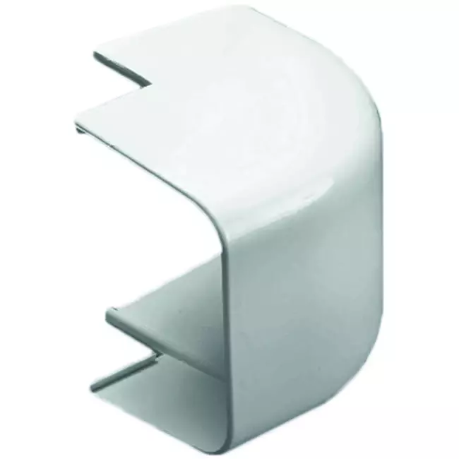 Climaplus air conditioning duct External bend 70x55mm RAL 9010 WHITE