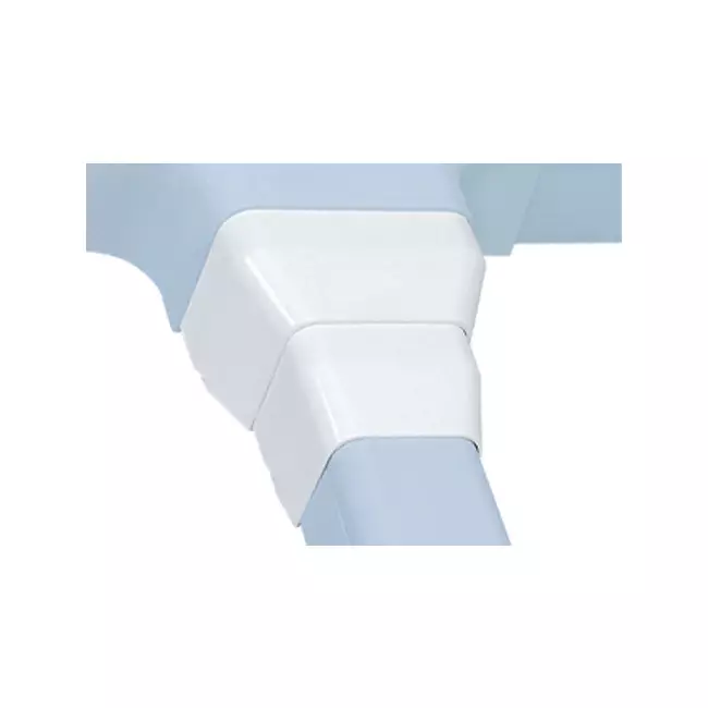 Gaine de climatisation Climaplus Réduction de 125x75 à 90x65mm RAL9010 BLANC