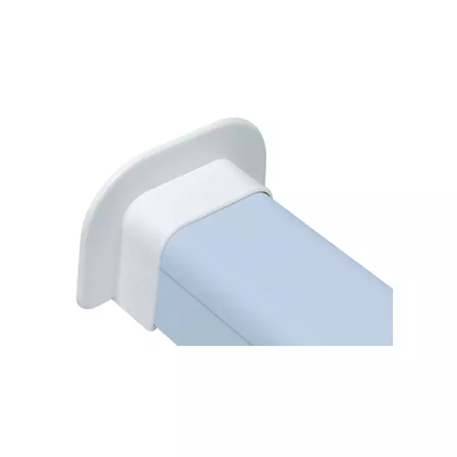 Climaplus air conditioning duct Wall rosette flat 125 x 75mm RAL 9010 WHITE