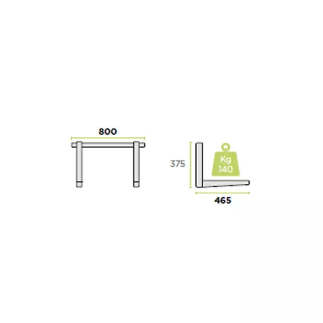 Unité extérieure Rodigas Console murale 800x375x465mm