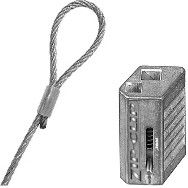 Câble de suspension autobloquant Zip Clip 3 mètres 50KG