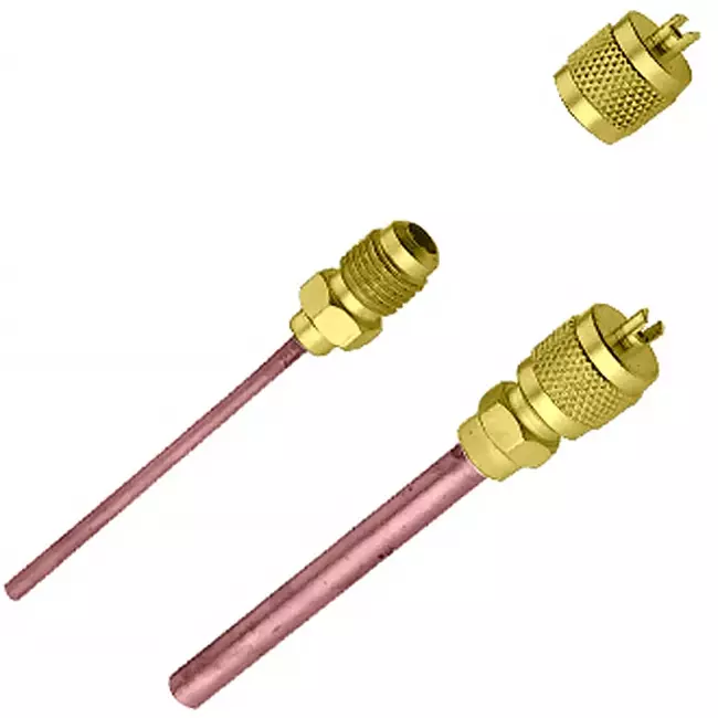 Embout à souder avec valve Shrader SAE 1/4