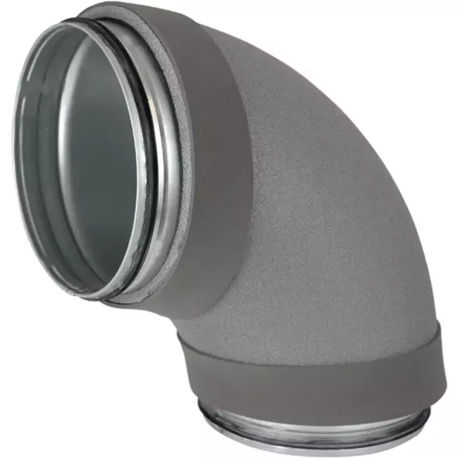 Coude isolé Thermoduct 90 degrés et 125 mm de diamètre