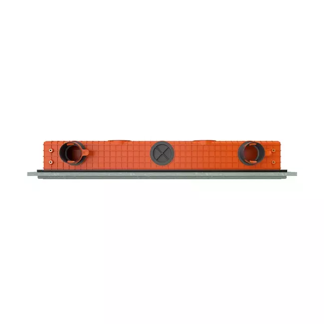 Grille linéaire encastrable sans cadre Ergovent 1000 mm avec diamètre de raccordement 75 mm - standard