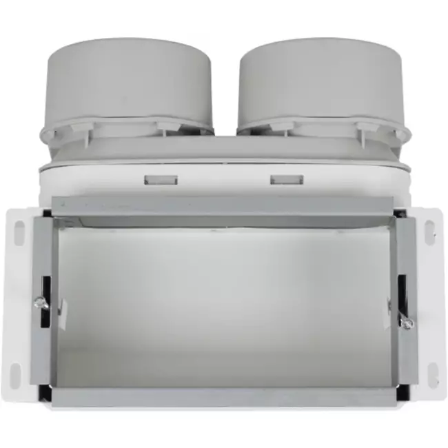 Diffuseur mural avec raccordement supérieur Vent-Axia Uniflexplus 2x Ø90 mm