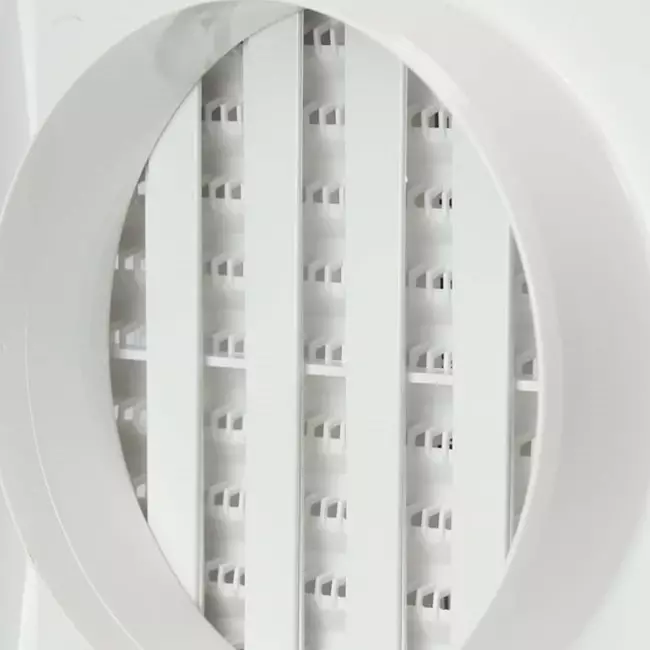 Grille murale réglable 190 x 190 diamètre : 125 blanc - ND12R