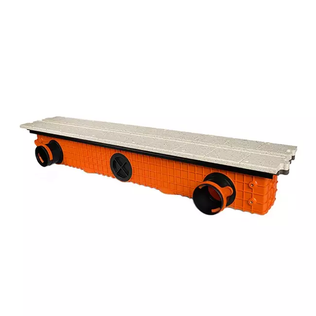 Diffuseur à fente sans cadre Ergovent 1050 mm avec diamètre de raccordement 75 mm - modulaire - 1 fente