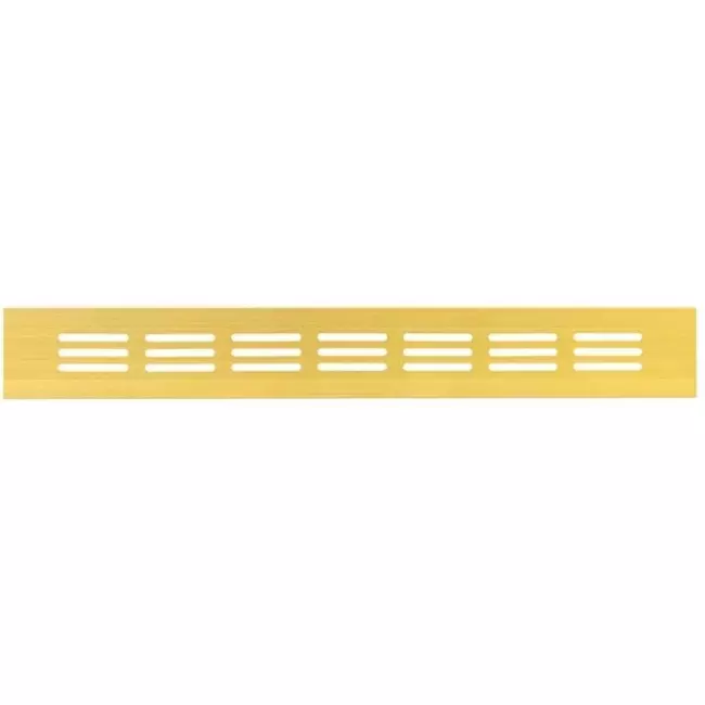 Grille de ventilation plinthe aluminium - or L = 300 mm x H = 40 mm - RA430G