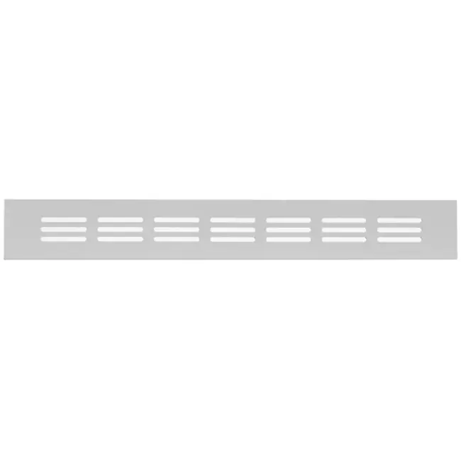 Grille de ventilation plinthe aluminium - argent L = 300 mm x H = 40 mm - RA430S