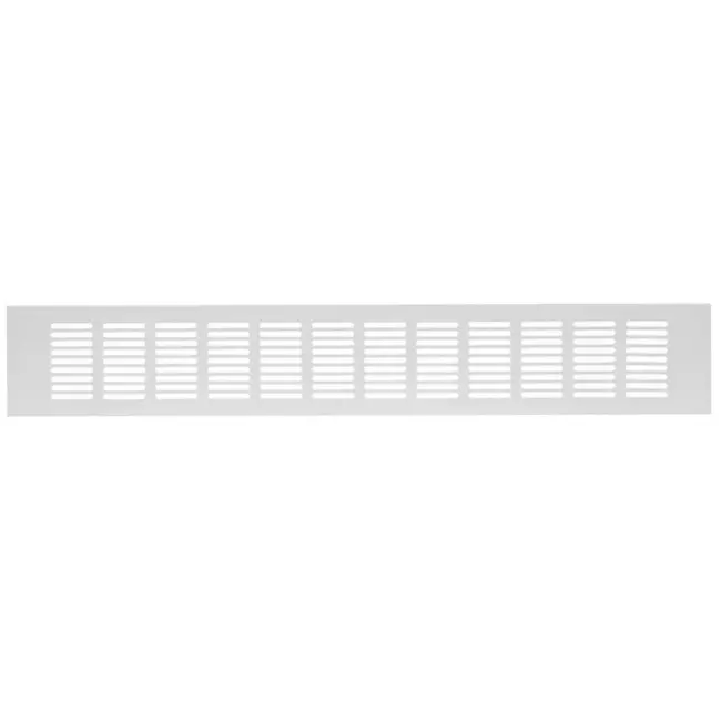 Grille de ventilation plinthe aluminium - argent L = 500 mm x H = 80 mm - RA850S