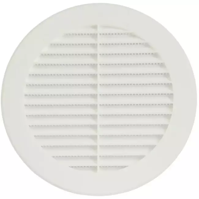Grille à ailettes diamètre : 150 mm blanc - VR150