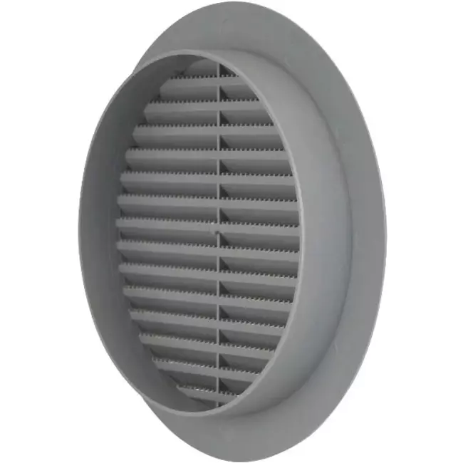 Grille à ailettes diamètre : 150 mm gris - VR150P