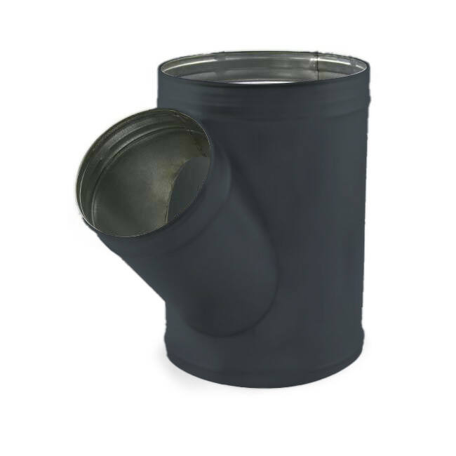 Té de Ø 315 mm - Ø 160 mm pour conduit rigide galvanisé (45°) - sur mesure RAL7016