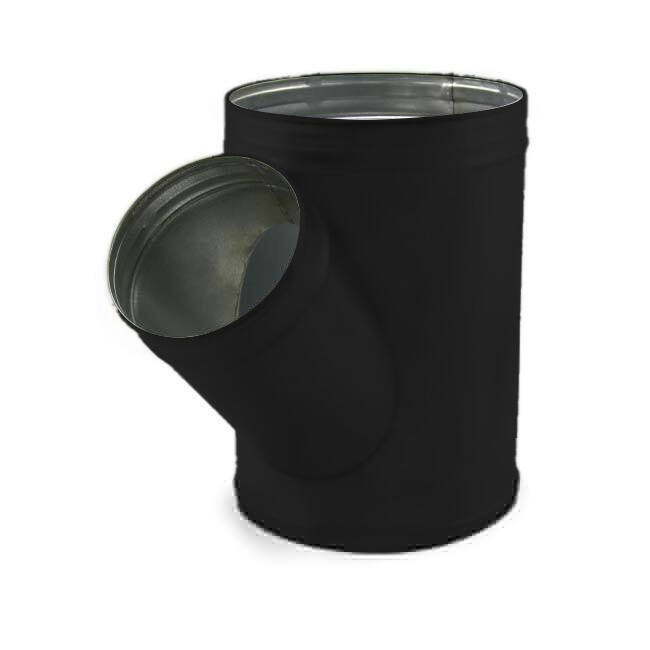 Té de Ø 315 mm - Ø 250 mm pour conduit rigide galvanisé (45°) - sur mesure RAL9005