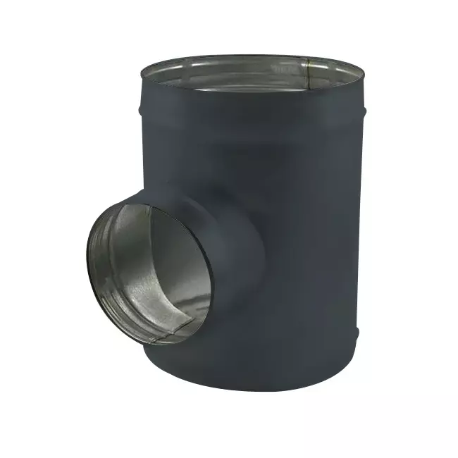 Té de Ø 315 mm - Ø 315 mm pour conduit rigide galvanisé (90°) - sur mesure RAL7016
