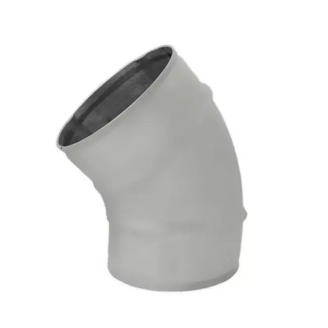 Coude spiralé rond 45° Ø 125 mm pour conduit rigide galvanisé - sur mesure RAL7035