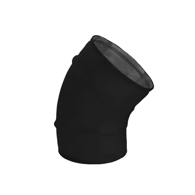 Coude spiralé rond 45° Ø 80 mm pour conduit rigide galvanisé - sur mesure RAL9005