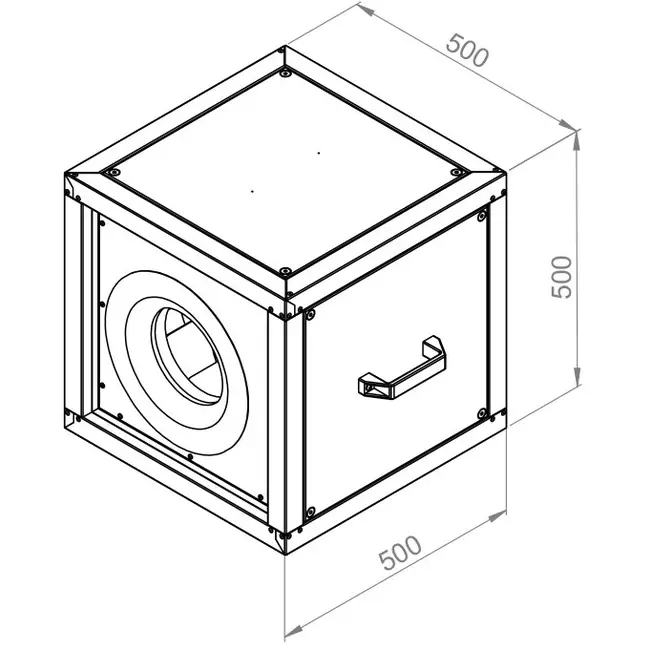 Ventilateur de caisson débit d'air extérieur du moteur - MPC 280 EC T30