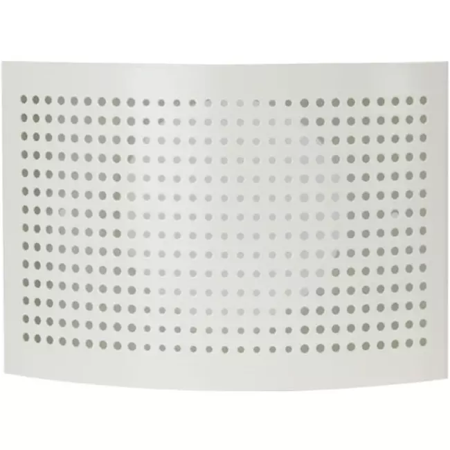 Bouche de ventilation Ø 125 mm avec capuchon perforé pour montage mural BLANC - DTQA125