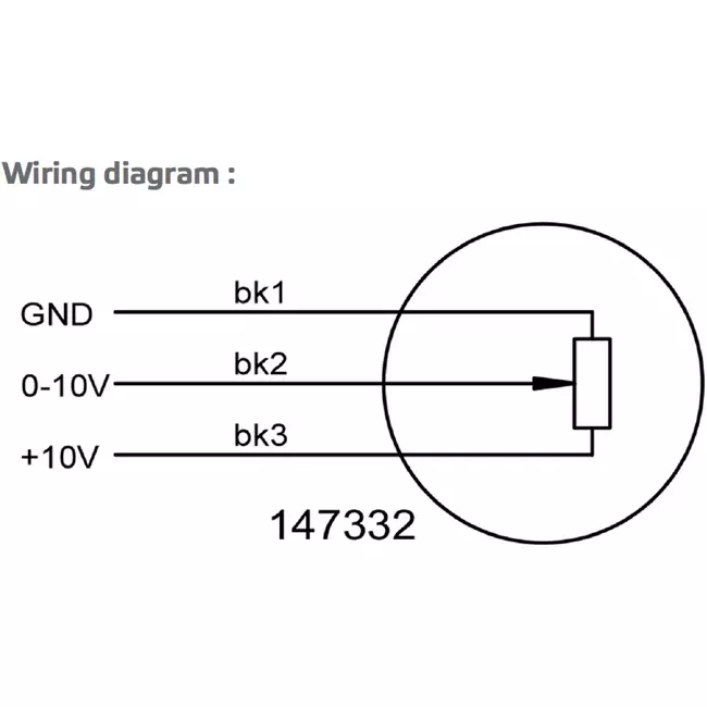 Potentiomètre Ruck 10 kO - MTP 40