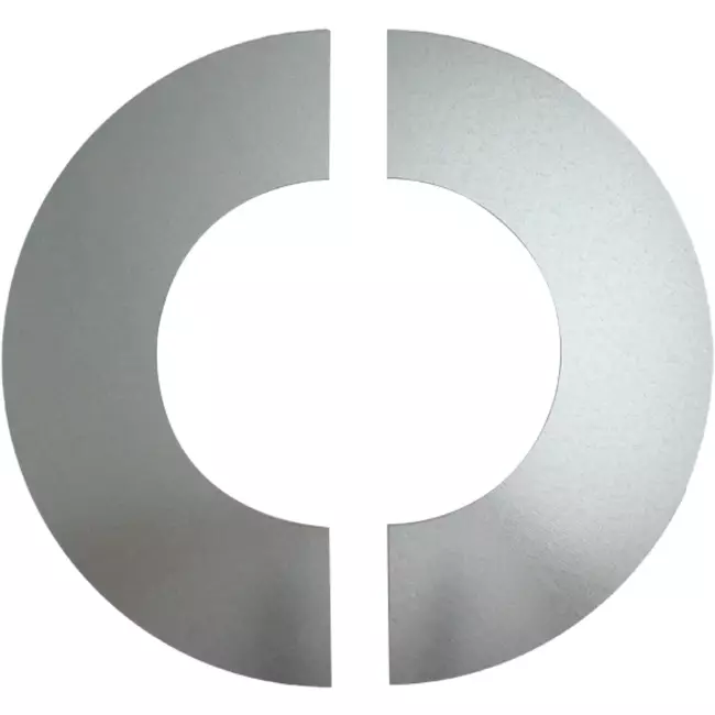 Rosette de finition Ø 200 mm galvanisée Sendz. (2 parties)