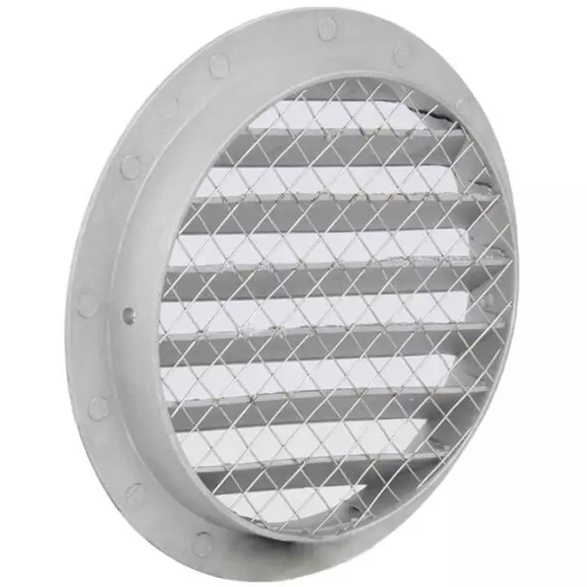 Grille murale extérieur en aluminium Ø 80 mm - DSAV080