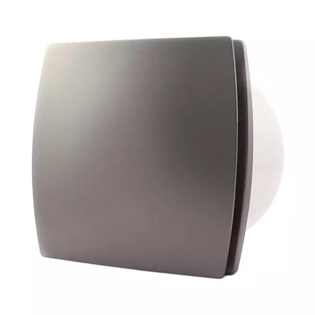 Vmc salle de bain Ø 150 mm argent - Design T150i