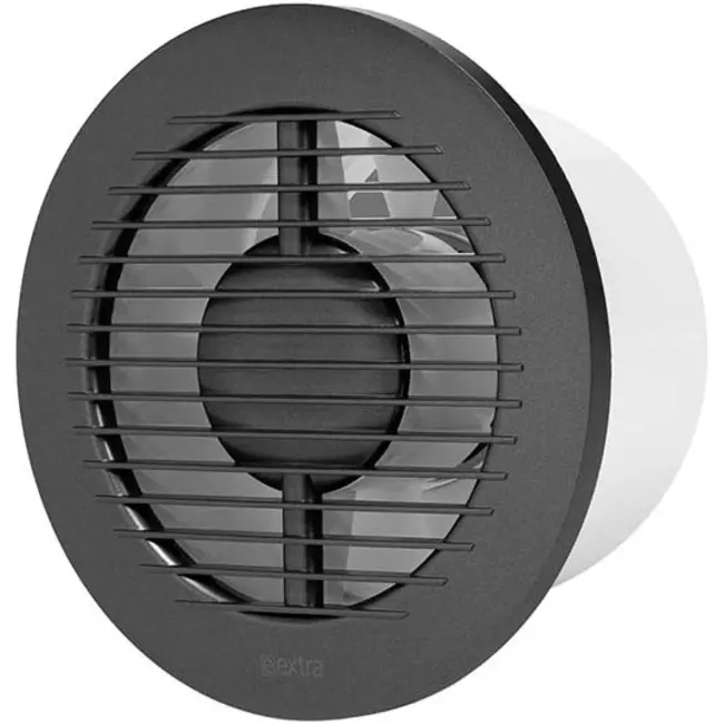 VMC salle de bain rond rond Ø 125 mm anthracite - base EA125A