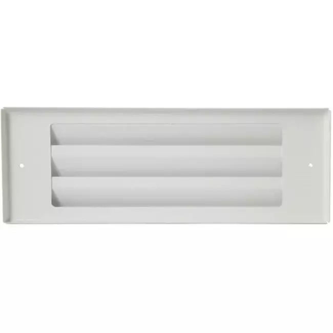 Grille mur extérieur 300 m x 100 mm BLANC